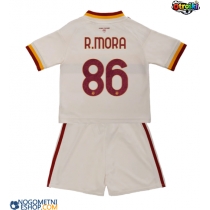 Otroški Nogometni dresi AS Roma Rodrigo Mora #86 Gostujoči 2026-27 Kratek Rokav (+ Kratke hlače)